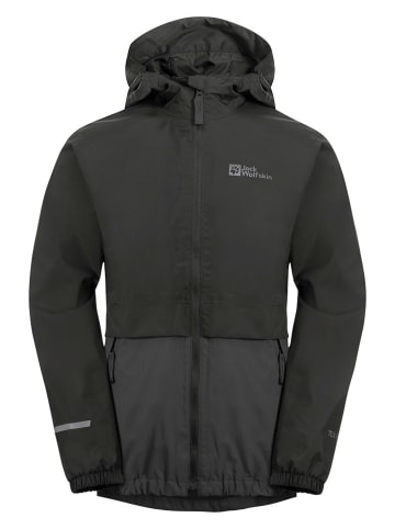 Jack Wolfskin Kurtka przeciwdeszczowa "Rainy Days" w kolorze antracytowym