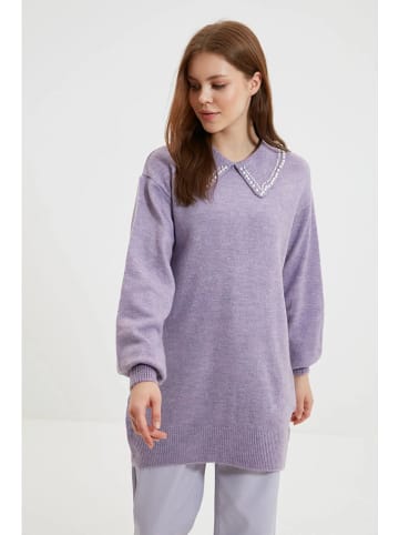 trendyol Sweter w kolorze lawendowym