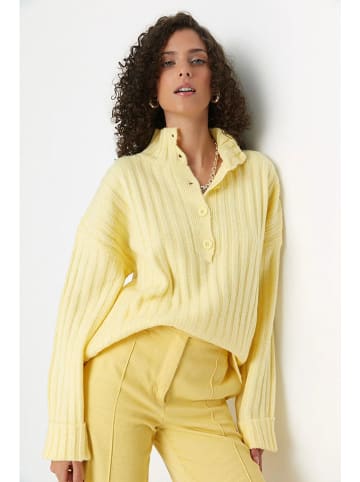 trendyol Sweter w kolorze żółtym