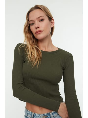 trendyol Longsleeve olijfgroen