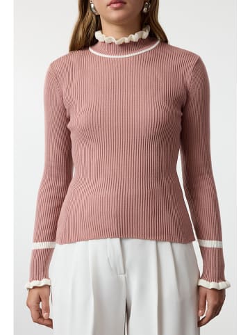 trendyol Sweter w kolorze szaroróżowym