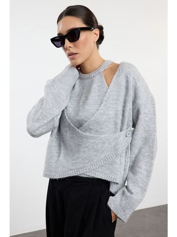 trendyol Cardigan in Hellgrau