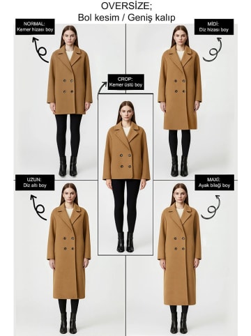 trendyol Übergangsmantel in Schwarz