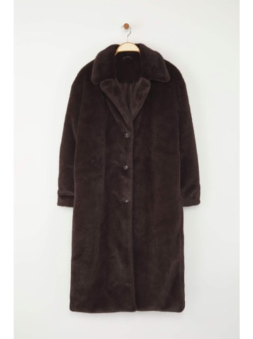 trendyol Teddymantel donkerbruin