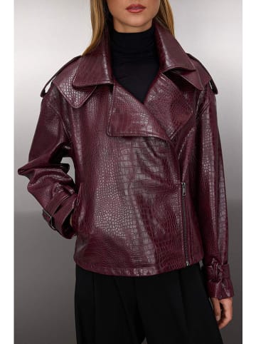 trendyol Kunstleren jas bordeaux