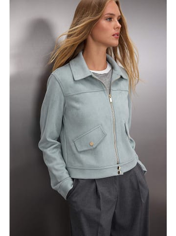 trendyol Kunstleren jas lichtblauw