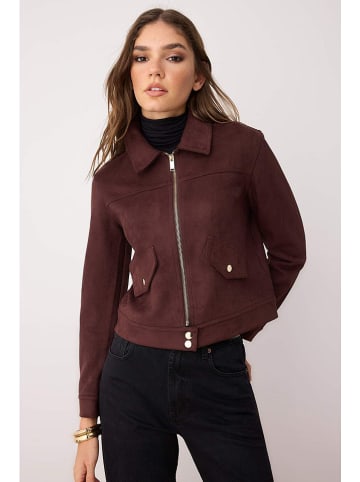 trendyol Kunstleren jas bordeaux