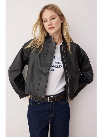 trendyol Kunstleren jas zwart