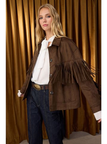 trendyol Hemdjacke in Braun