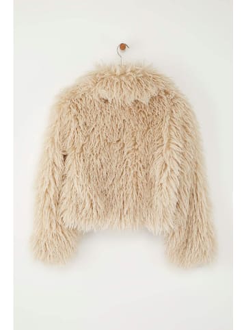 trendyol Kurtka pluszowa w kolorze beżowym