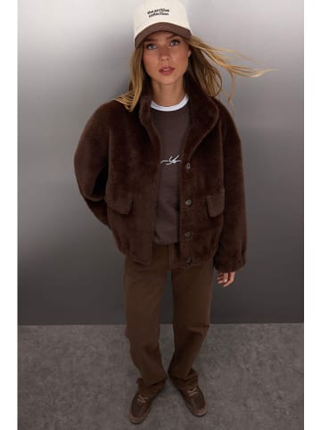 trendyol Teddyjas donkerbruin