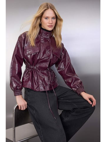 trendyol Kunstleren jas bordeaux