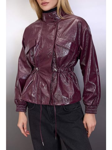 trendyol Kunstleren jas bordeaux