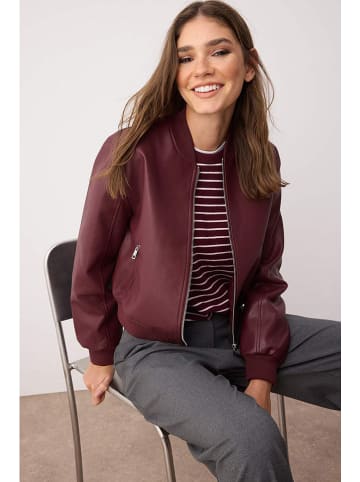 trendyol Kunstlederjacke in Bordeaux