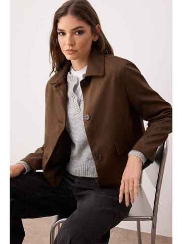 trendyol Hemdjacke in Dunkelbraun