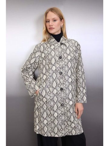 trendyol Kunstleder-Trenchcoat in Bunt