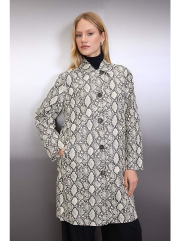 trendyol Übergangsmantel in Creme/ Schwarz