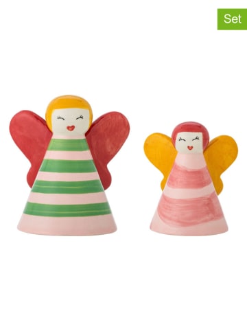 Bloomingville Figurki dekoracyjne (2 szt.) "Caramella" ze wzorem