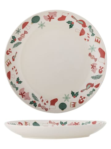 Bloomingville Talerz obiadowy "Yule" w kolorze beżowym - Ø 28 cm