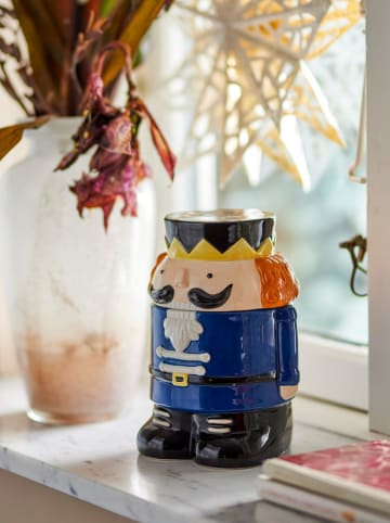 Bloomingville Pojemnik "Feas" w kolorze niebieskim - wys. 19,5 x Ø 14 cm