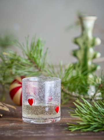 Bloomingville Szklanka "Debra" w kolorze czerwonym - 370 ml