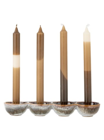 Bloomingville Kerzenständer ''Kalia'' in Braun - (B)30 x (H)4 x (T)8 cm