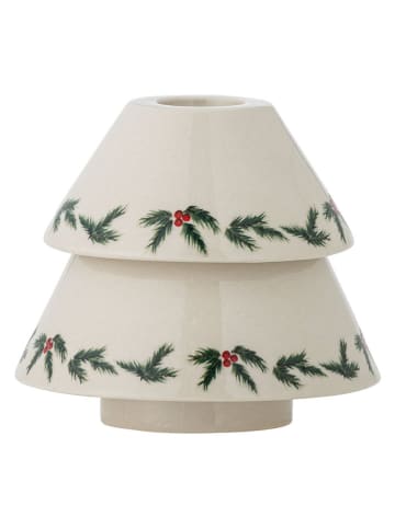 Bloomingville Kaarshouder "Berry" wit/groen - (H)9 x Ø 10 cm