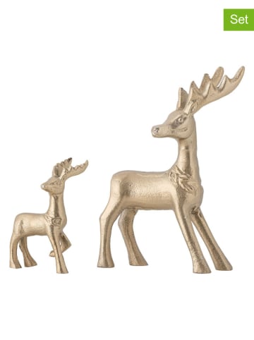 Bloomingville 2-delige set: decofiguren "Kila" goudkleurig