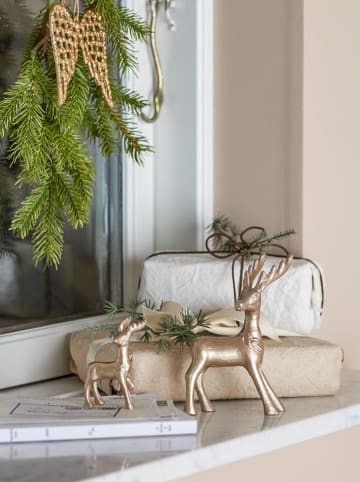 Bloomingville 2-delige set: decofiguren "Kila" goudkleurig