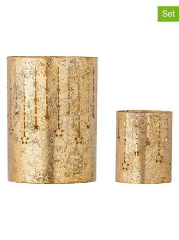Bloomingville 2er-Set: Windlichter ''Mista'' in Gold