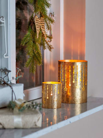 Bloomingville 2er-Set: Windlichter ''Mista'' in Gold