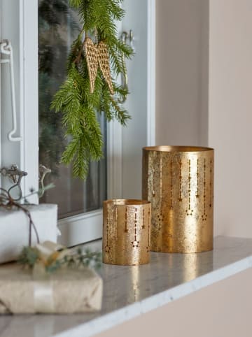 Bloomingville 2er-Set: Windlichter ''Mista'' in Gold