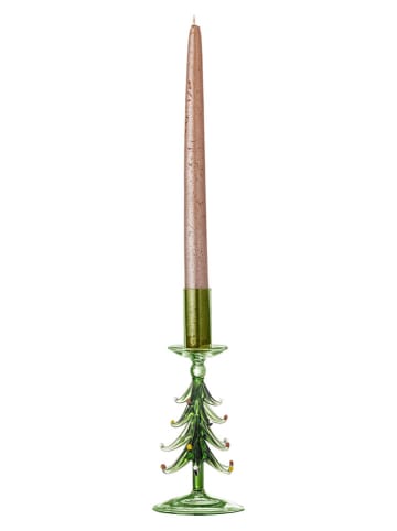 Bloomingville Kerzenständer ''Brant'' in Grün - (H)20 x Ø 8 cm