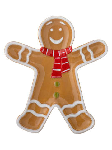 Bloomingville Serveerplateau "Ginnie" lichtbruin - (L)18 x (B)16 cm