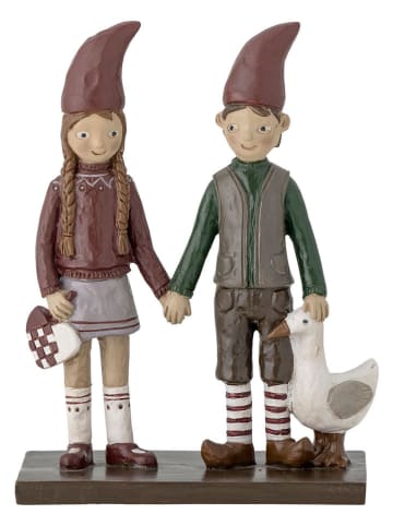 Bloomingville Dekofigur ''Elion'' in Rot/ Grün - (B)9,5 x (H)12,5 x (T)6 cm