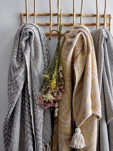 Bloomingville Woondeken "Sefanit" beige/grijs - (L)160 x (B)130 cm