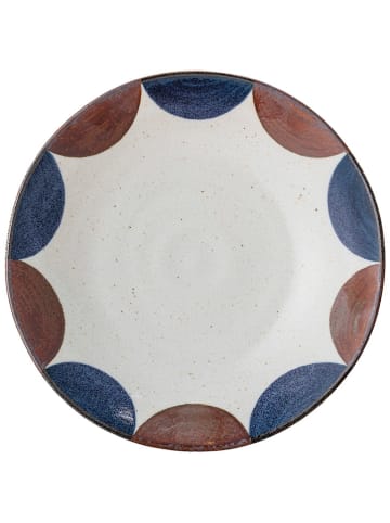 Bloomingville Talerz głęboki "Camellia" w kolorze niebiesko-brązowym - Ø 22 cm