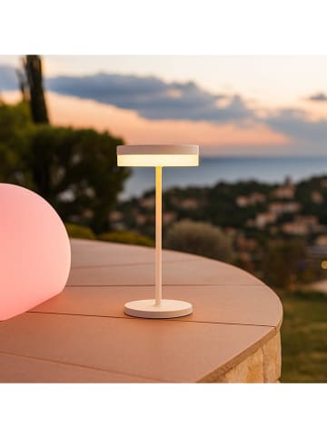lumisky LED-Solar-Tischleuchte ''Vivia Mini'' in Weiß - (H)27 x Ø 12,5 cm