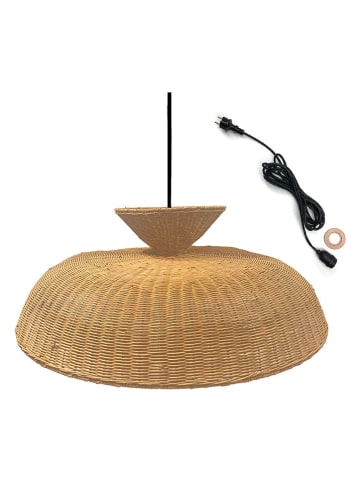 lumisky Außenleuchte "Darma" in Hellbraun - (H)30 x Ø 80 cm