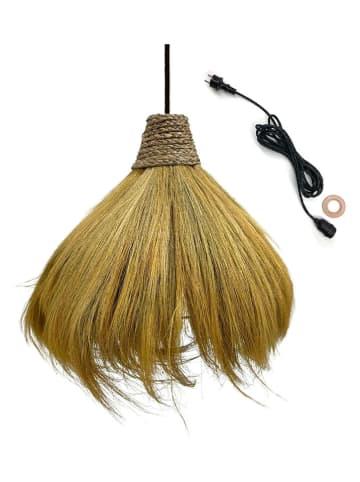 lumisky Außenleuchte "Masai" in Hellbraun - (H)40 x Ø 60 cm