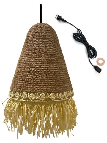 lumisky Außenleuchte "Paloma" in Hellbraun - (H)64 x Ø 40 cm