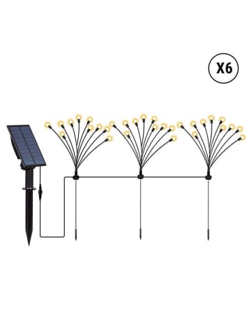lumisky LED-Solar-Gartenstecker ''Lyra Family'' in Schwarz - (H)70 cm