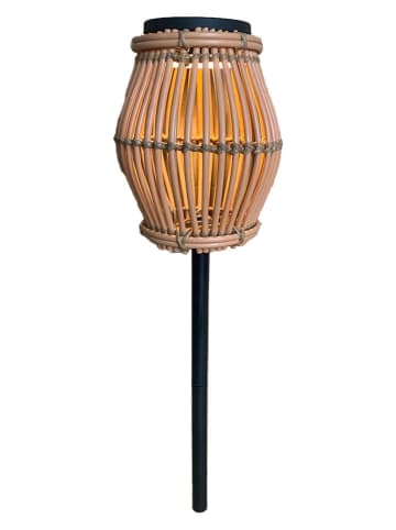 lumisky Solar-Gartenstecker "Silvina" in Hellbraun - (H)70 x Ø 18