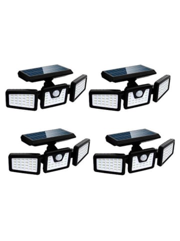 lumisky Lampy solarne LED (4 szt.) w kolorze czarnym