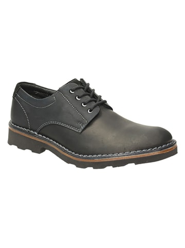 Wojas Leren veterschoenen zwart