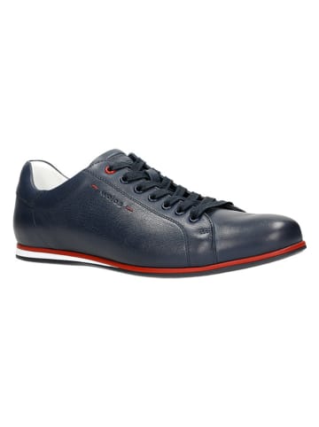 Wojas Leder-Sneakers in Dunkelblau