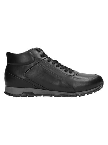 Wojas Leder-Sneakers in Schwarz