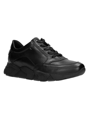Wojas Leder-Sneakers in Schwarz