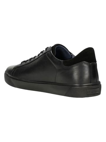 Wojas Leder-Sneakers in Schwarz