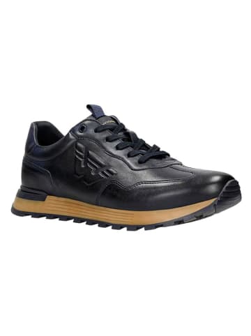 Wojas Leren sneakers donkerblauw